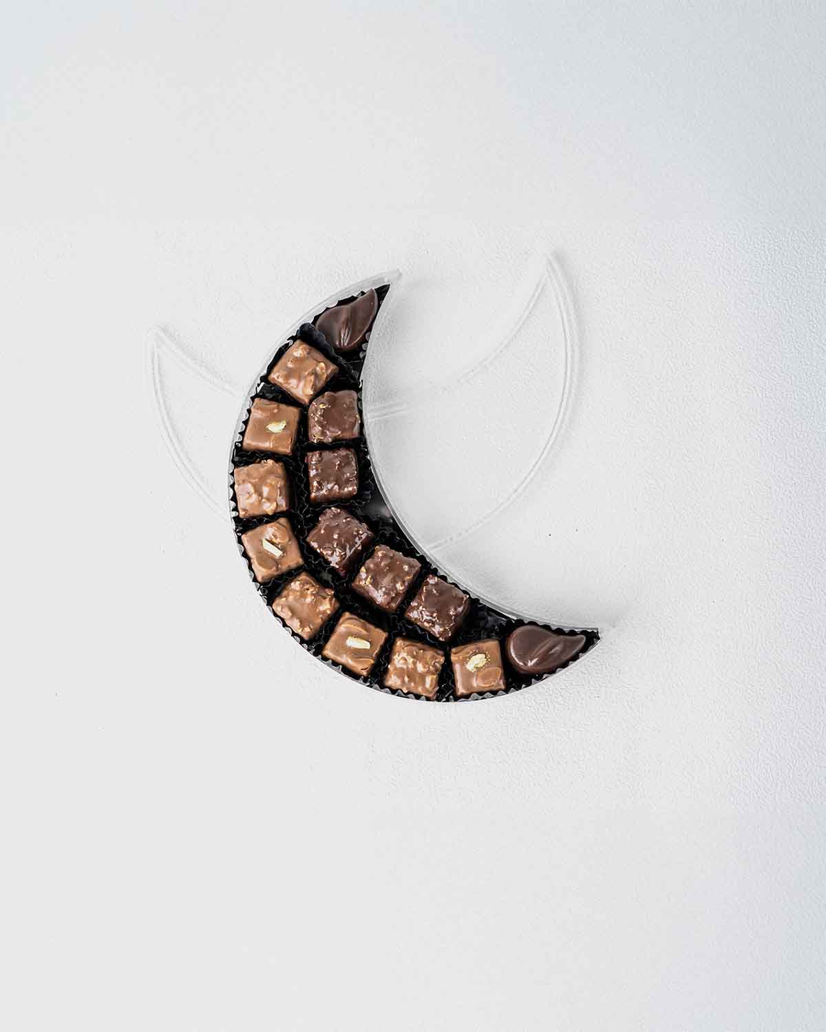 15 Milk & Dark Chocolate Crescents – Eid Treat by Cravings Café
