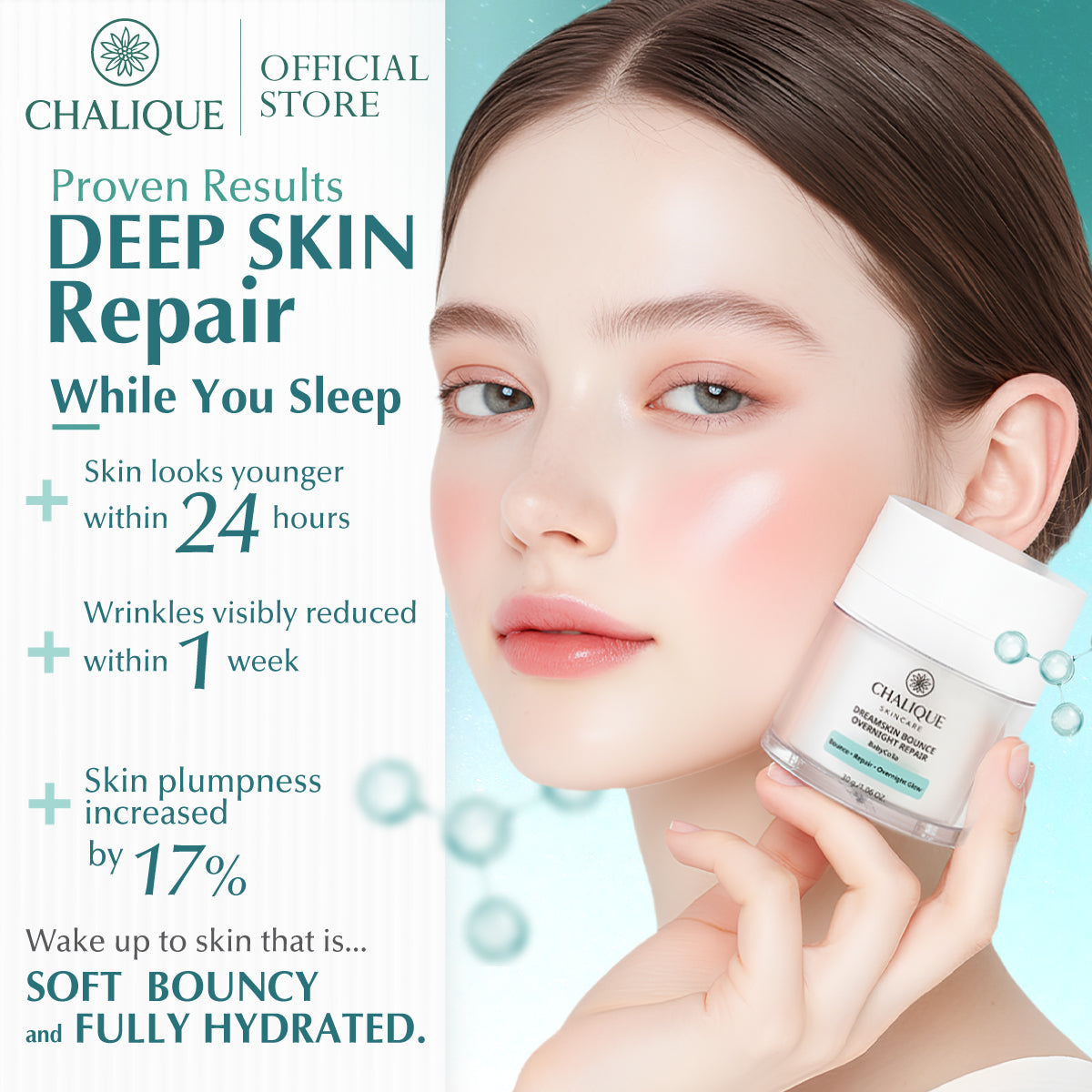 CHALIQUE DreamSkin Bounce Overnight Repair – Overnight Skin Repair & Hydrating Cream
