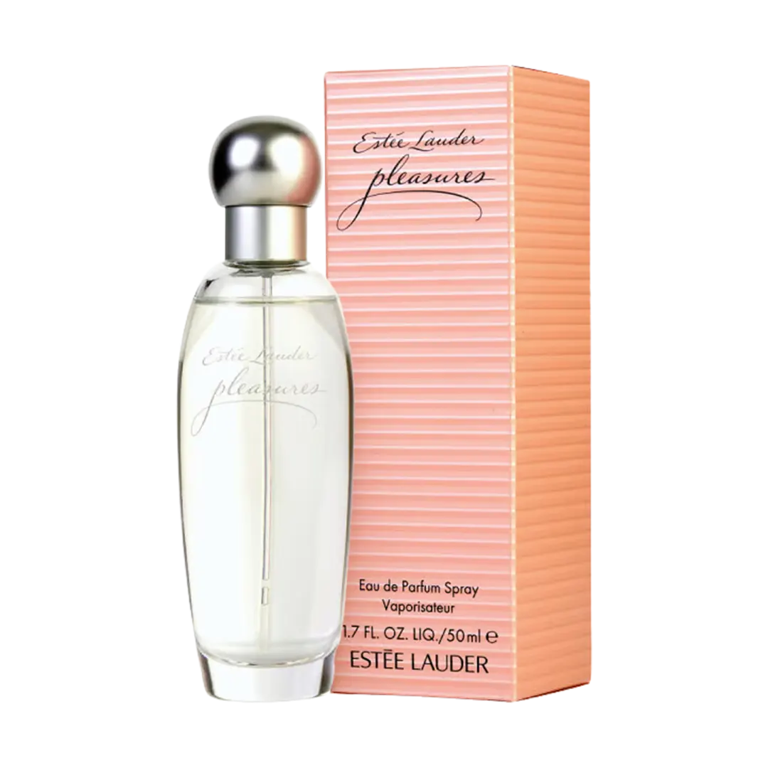 Estee Lauder Pleasures For Women Eau De ParfumPerfumes & FragrancesSheer optimism in a bottle. As uplifting as fresh flowers after a Spring rain. This clean, sparkling floral is a delicately soft blend of notes of Lilies, White Peonies and Jasmine, all ag