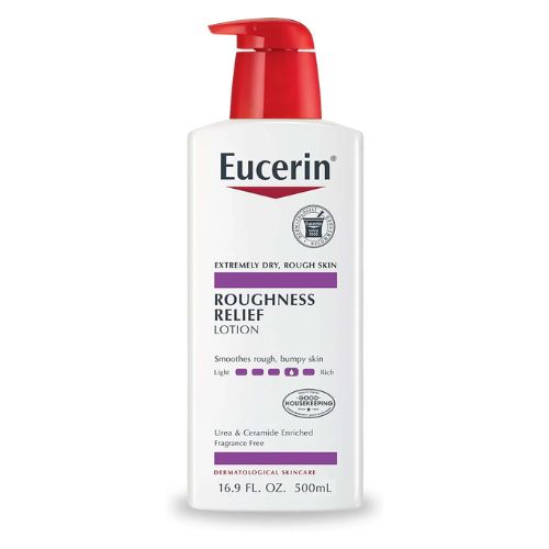 Eucerin Roughness Relief Lotion - Full Body Lotion for Extremely Dry, Rough Skin - Pump Bottle White 500mlPersonal CareEucerin Roughness Relief Lotion – Full Body Care for Rough, Dry Skin (500ml Pump) Say goodbye to rough, bumpy skin with Eucerin Roughnes