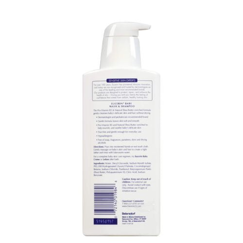 Eucerin 2-In-1 Tear Free Formula Wash And Shampoo