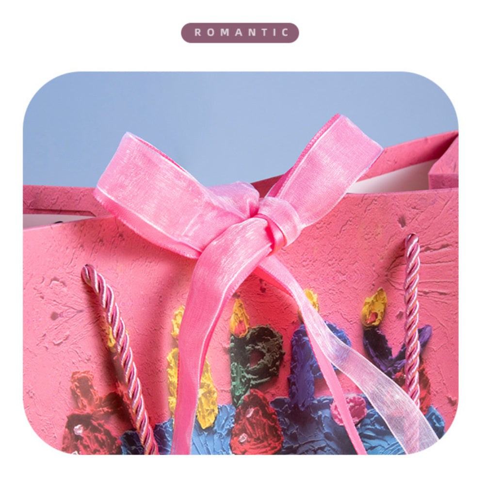 3D Pink Birthday Cake Bag - Medium 25x22x12cm