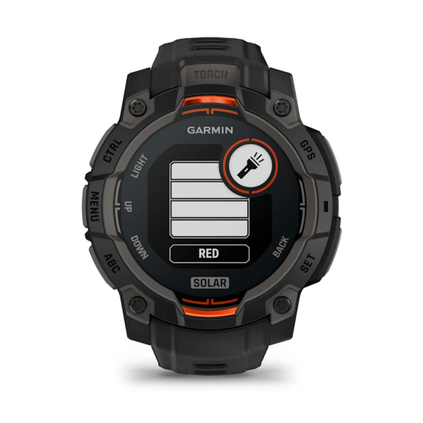 Garmin Instinct 3 GPS Smartwatch – 45mm Solar Powered, Black with Black Band for Active Lifestyles in UAE