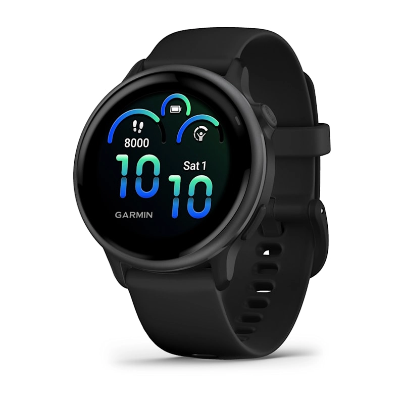 Garmin Vivoactive 6 Smartwatch – Slate Black with Black Band for UAE