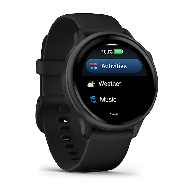 Garmin Vivoactive 6 Smartwatch – Slate Black with Black Band for UAE