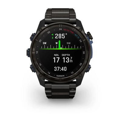 Garmin Descent Mk3i Dive Computer - 51mm Carbon Grey DLC Titanium with Black Silicone Band for UAE