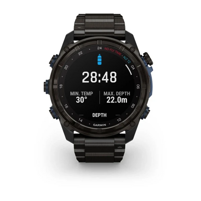 Garmin Descent Mk3i Dive Computer - 51mm Carbon Grey DLC Titanium with Black Silicone Band for UAE
