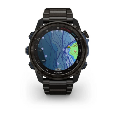 Garmin Descent Mk3i Dive Computer - 51mm Carbon Grey DLC Titanium with Black Silicone Band for UAE