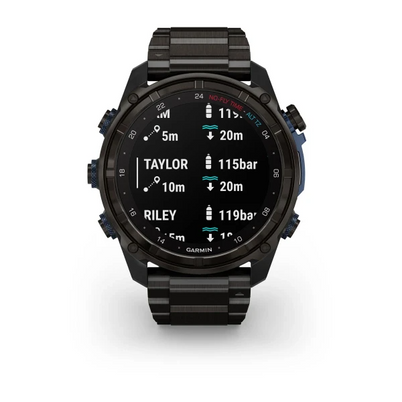 Garmin Descent Mk3i Dive Computer - 51mm Carbon Grey DLC Titanium with Black Silicone Band for UAE