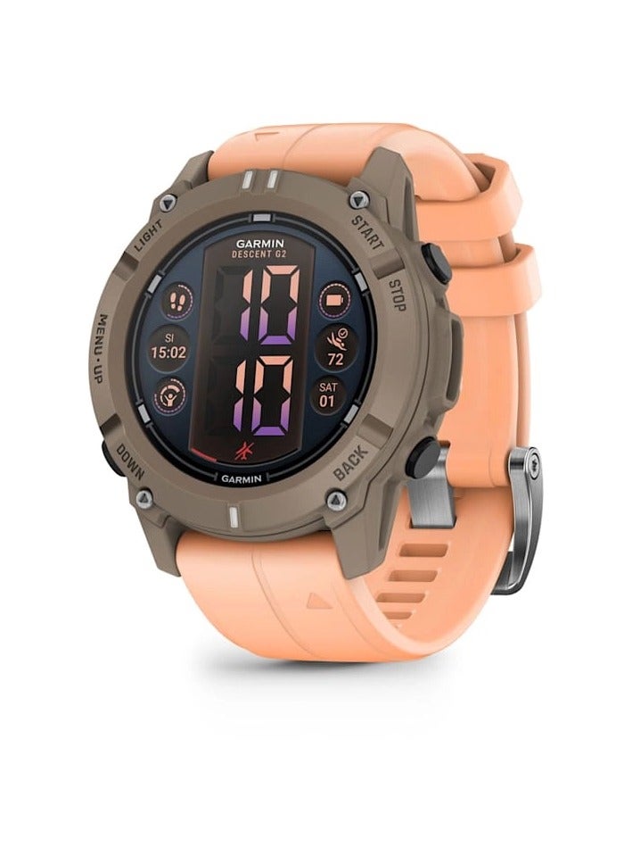 Garmin Descent G2 Dive Computer - Paloma with Shell Pink Band for UAE