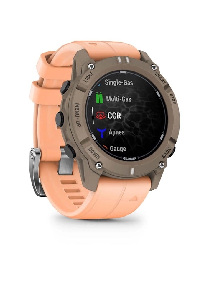 Garmin Descent G2 Dive Computer - Paloma with Shell Pink Band for UAE