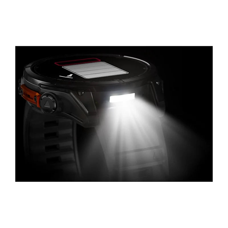 Garmin Fenix 8 47mm AMOLED Slate Gray Smartwatch – Black Silicone Band for UAE