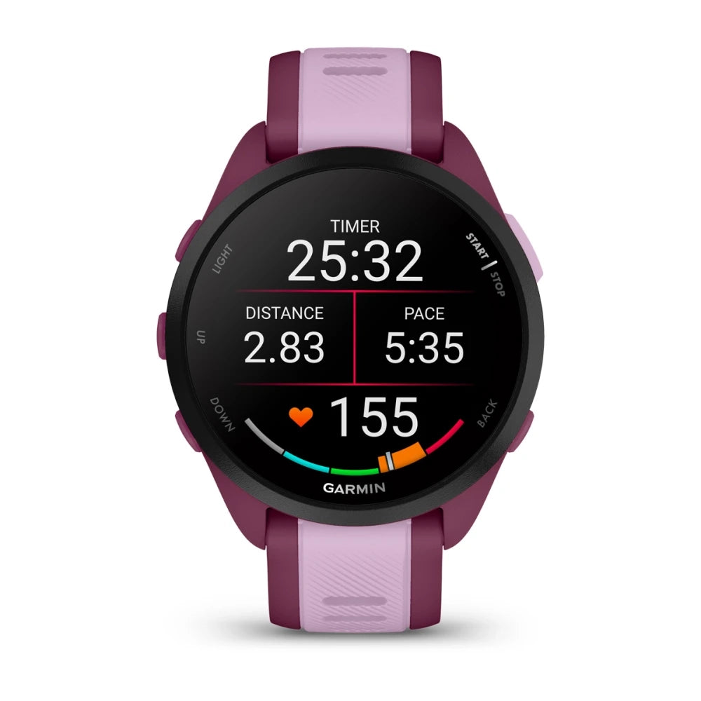 Garmin Forerunner 165 Music Fitness Smartwatch – Berry/Lilac for UAE