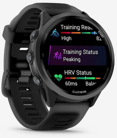 Garmin Forerunner 570 47mm Slate Gray Aluminium Smartwatch with Translucent Black/Black Band for UAE