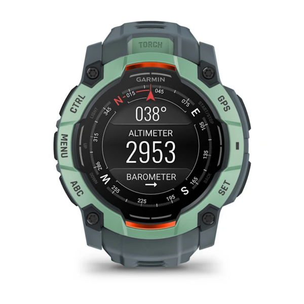 Garmin Instinct 3 GPS Smartwatch – 50mm AMOLED Neotropic with Twilight Band for UAE