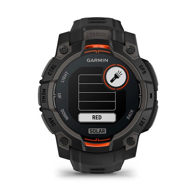 Garmin Instinct 3 GPS Smartwatch – 45mm Solar Black with Black Band for UAE