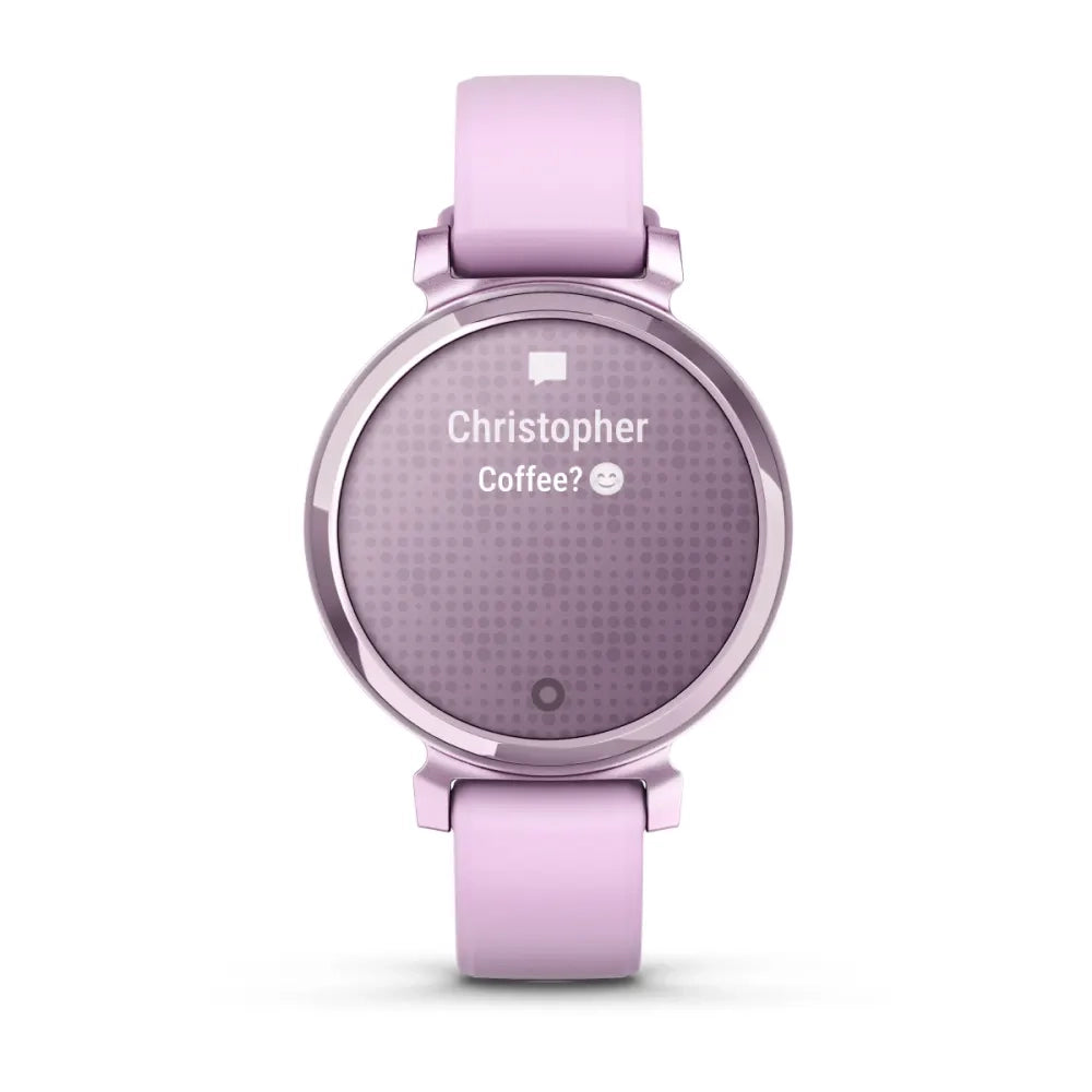 Garmin Lily 2 Fitness Smartwatch – Metallic Lilac with Lilac Silicone Band for UAE