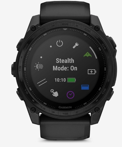 Garmin Tactix 8 51mm Solar Sapphire Tactical Smartwatch – Black DLC Titanium with Tactical Black Nylon & Black Silicone Bands for UAE