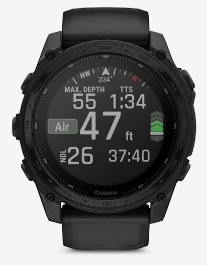 Garmin Tactix 8 51mm Solar Sapphire Tactical Smartwatch – Black DLC Titanium with Tactical Black Nylon & Black Silicone Bands for UAE