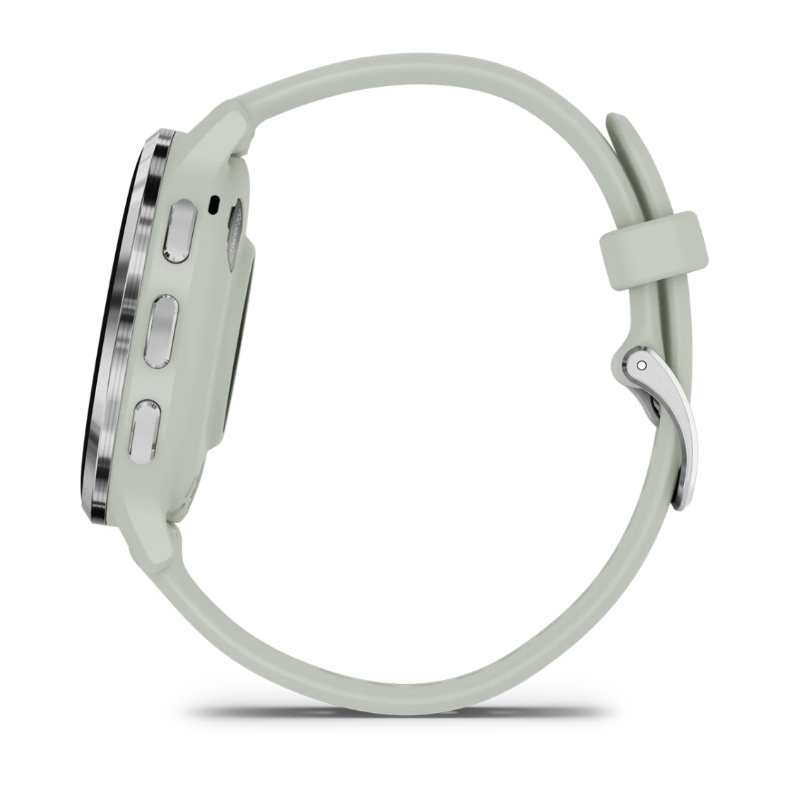 Garmin Venu 3S Fitness Smartwatch – Silver Stainless Steel Bezel with Sage Gray Case and Silicone Band for UAE