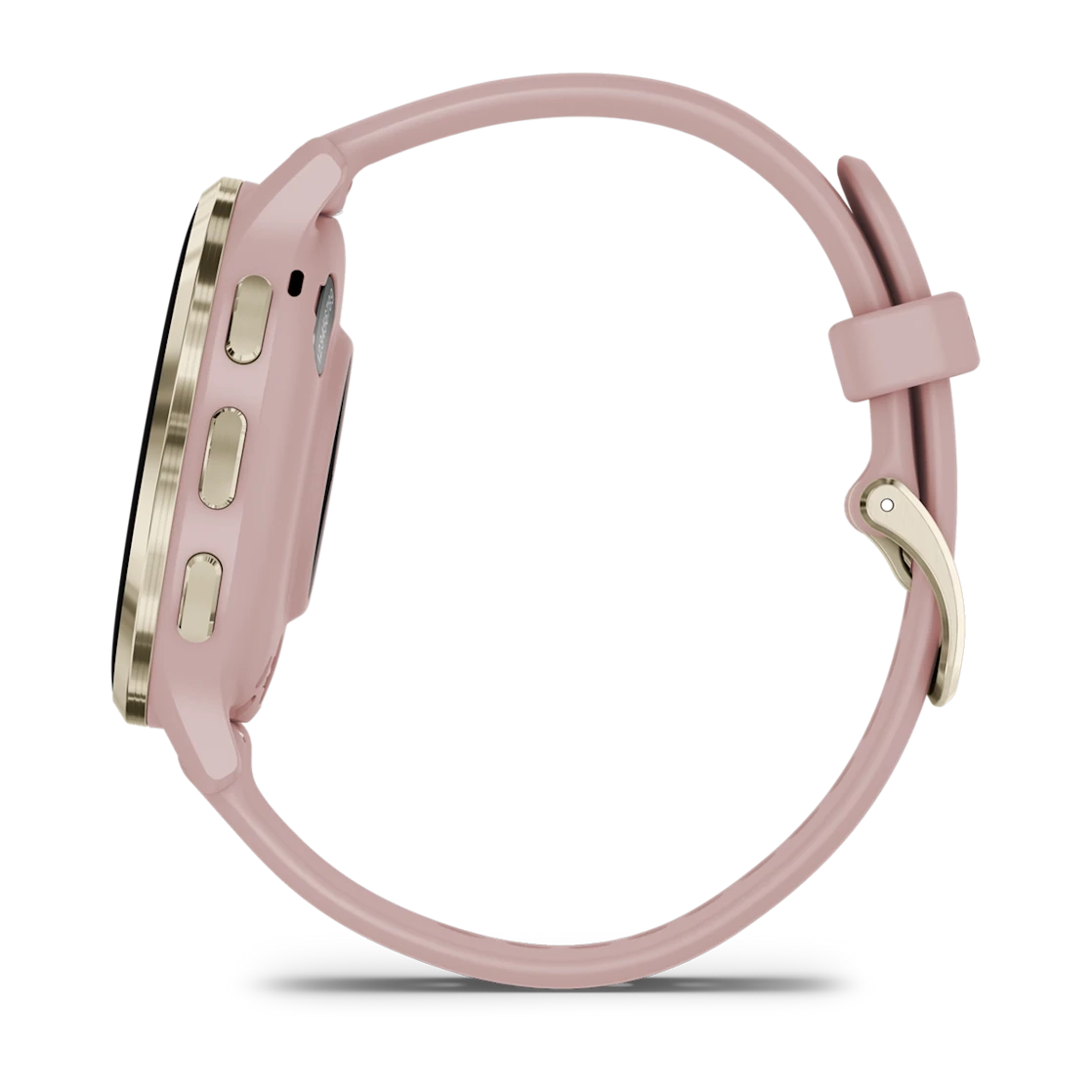 Garmin Venu 3S Fitness Smartwatch – Soft Gold Stainless Steel Bezel with Dust Rose Case and Silicone Band for UAE