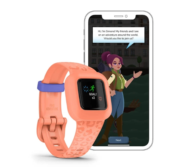 Garmin Vivofit Jr. 3 Kids Fitness Tracker – Peach for UAE