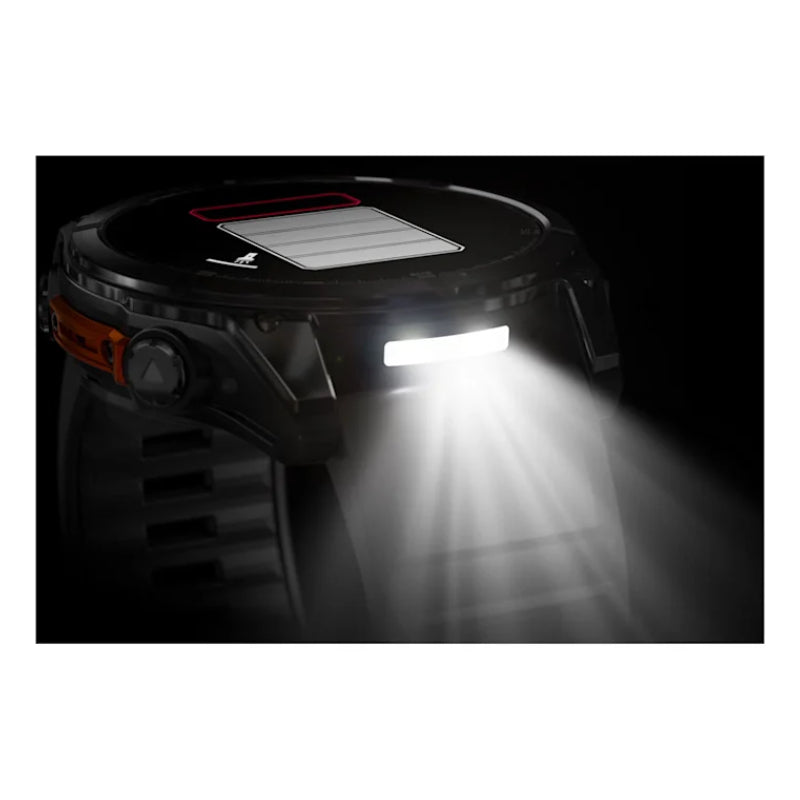 Garmin Fenix 8 51mm AMOLED Slate Gray Smartwatch – Black Silicone Band for UAE