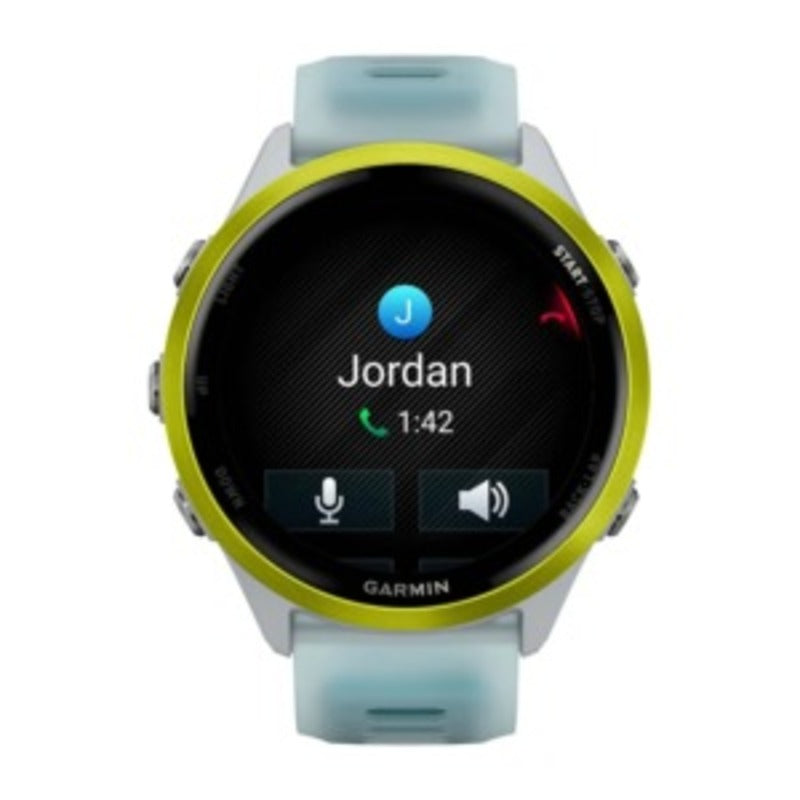 Garmin Forerunner 570 47mm Amp Yellow Aluminium Smartwatch with Translucent Whitestone/Turquoise Band for UAE