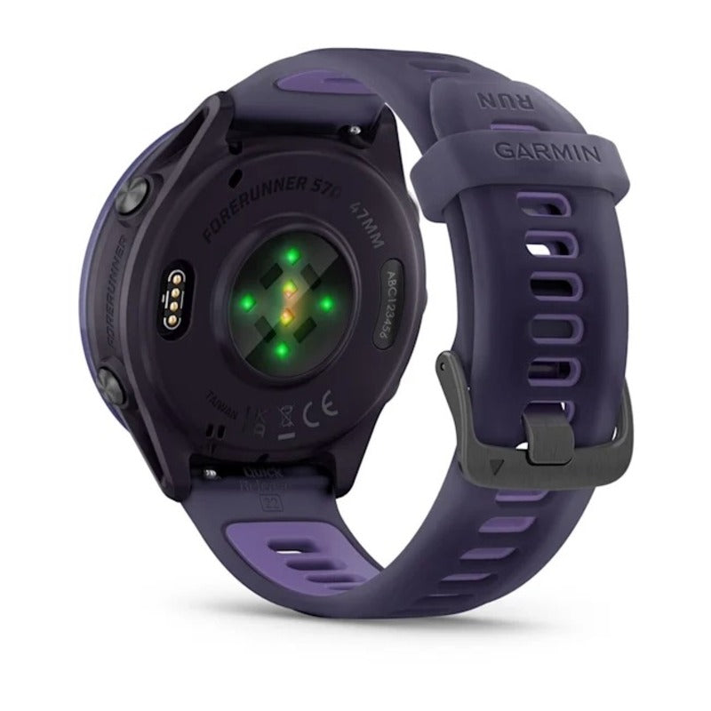 Garmin Forerunner 570 47mm Indigo Aluminium Smartwatch with Translucent Imperial Purple/Indigo Band for UAE