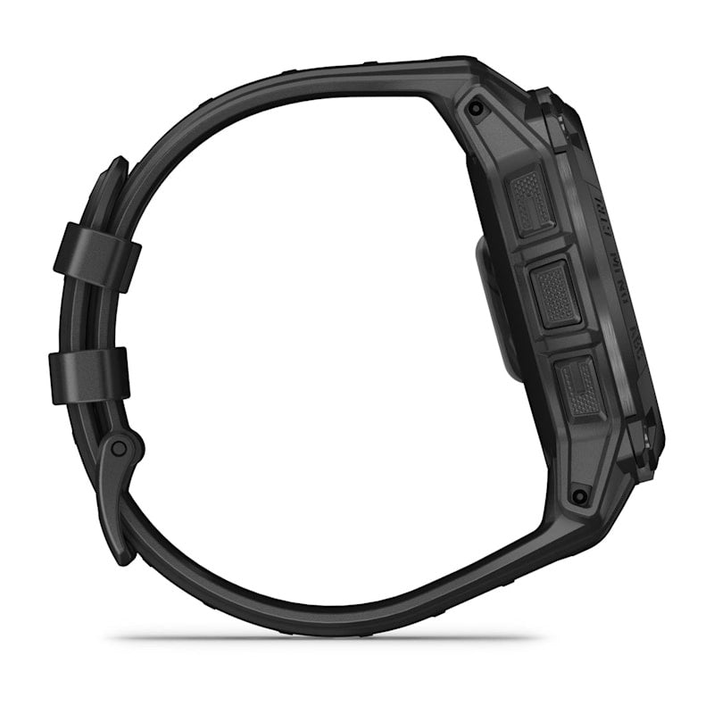 Garmin Instinct 3 Solar 50mm Tactical Edition – Black with Black Silicone Band for UAE