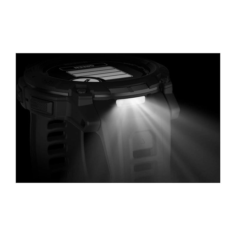 Garmin Instinct 3 Solar 50mm Tactical Edition – Black with Black Silicone Band for UAE