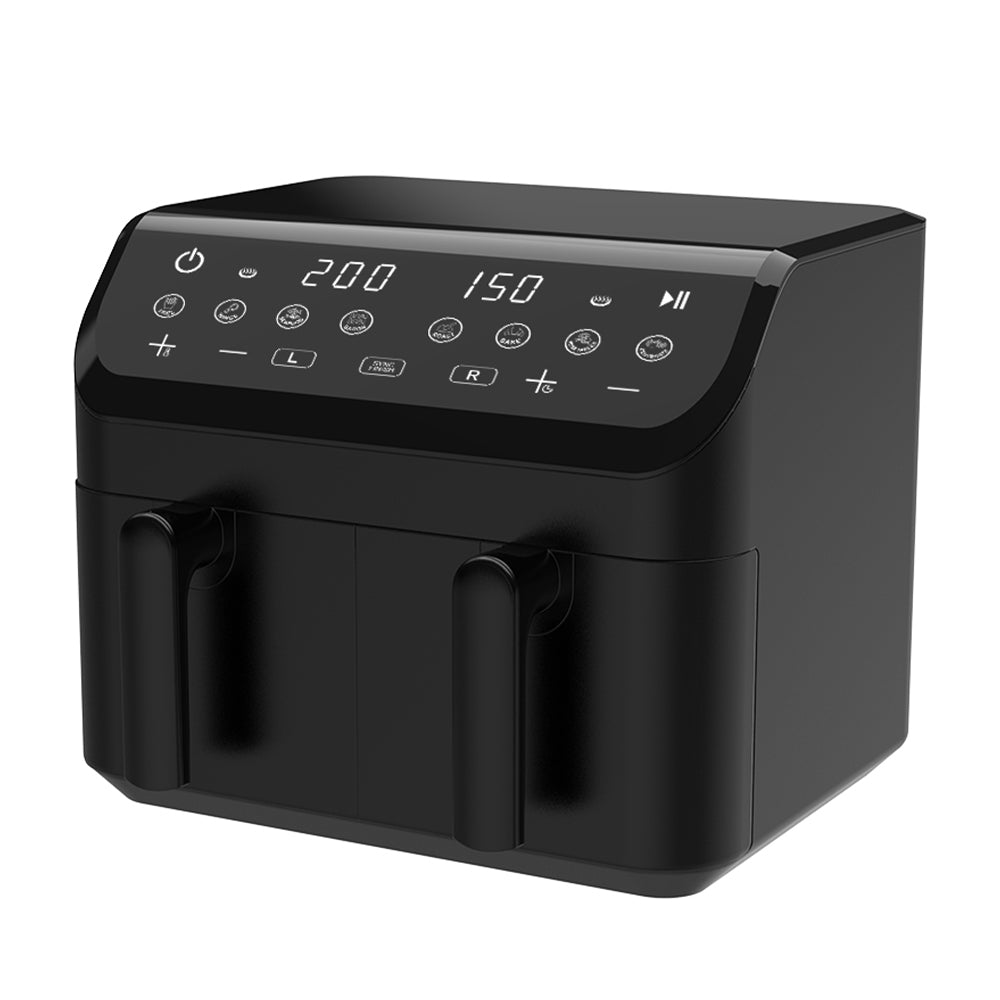 Winning Star 2000W 4.5+4.5L Dual Zone 2-Basket Air FryerKitchen AppliancesIntroducing the Winning Star 2000W 4.5+4.5L Dual Zone 2-Basket Air Fryer, the ultimate kitchen gadget for healthier frying. With a powerful 2000W motor and a dual zone design, this