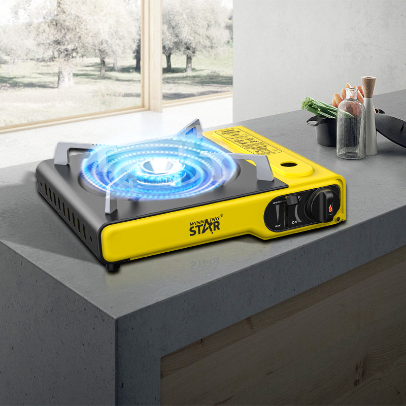 Winning Star Portable Camping Gas Stove 2900WKitchen AppliancesExperience effortless cooking outdoors with the Winning Star Portable Camping Gas Stove 2900W. With up to 8000 BTU cooking power, it's perfect for camping and outdoor activities. Its compact,