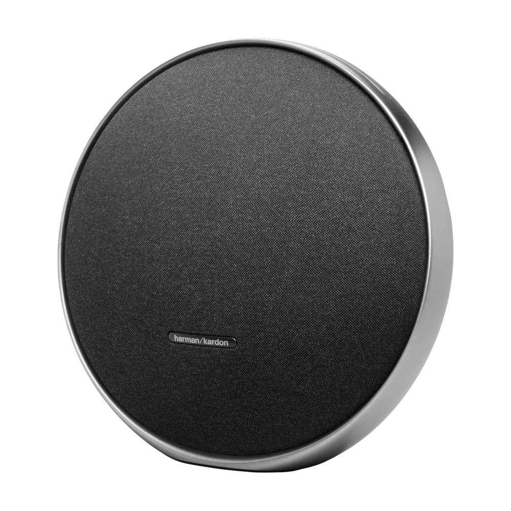 Harman Kardon Onyx Studio 9 Portable Stereo Bluetooth Home SpeakerAudio & VideoSuperior sound performance with a wider soundstage Iconic design Bluetooth music streaming Multi-speaker connection by Auracast Built-in battery Self-Tuning Boost stereo sound