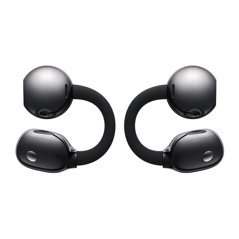 HUAWEI FreeClip 2 Open-Ear Clip-On Earbuds, Airy C-bridge design, Lightweight, 38H Battery, Fast Charge, Dual Driver, IP57 Waterproof & dust proof, Touch & Head-motion control, iOS & Android - Black
