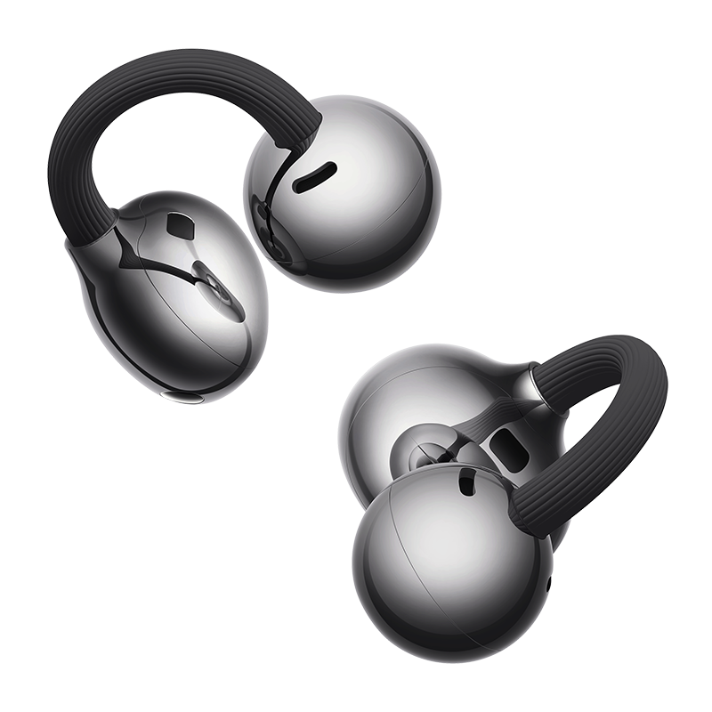 HUAWEI FreeClip 2 Open-Ear Clip-On Earbuds, Airy C-bridge design, Lightweight, 38H Battery, Fast Charge, Dual Driver, IP57 Waterproof & dust proof, Touch & Head-motion control, iOS & Android - Black