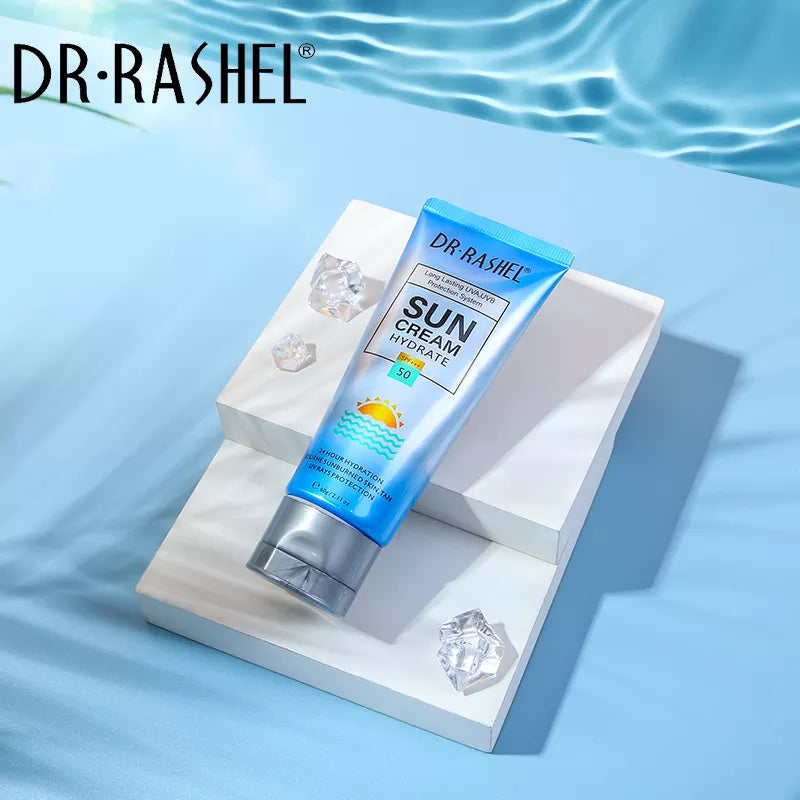 DR. RASHEL Protect Hydrate Sun Cream Spf 50 Clear 50mlPersonal Care🌞 Broad-Spectrum Protection: SPF 50 shields against harmful UVA and UVB rays, preventing sunburn and premature aging. 💧 24-Hour Hydration: Infused with moisturizing agents to keep skin s