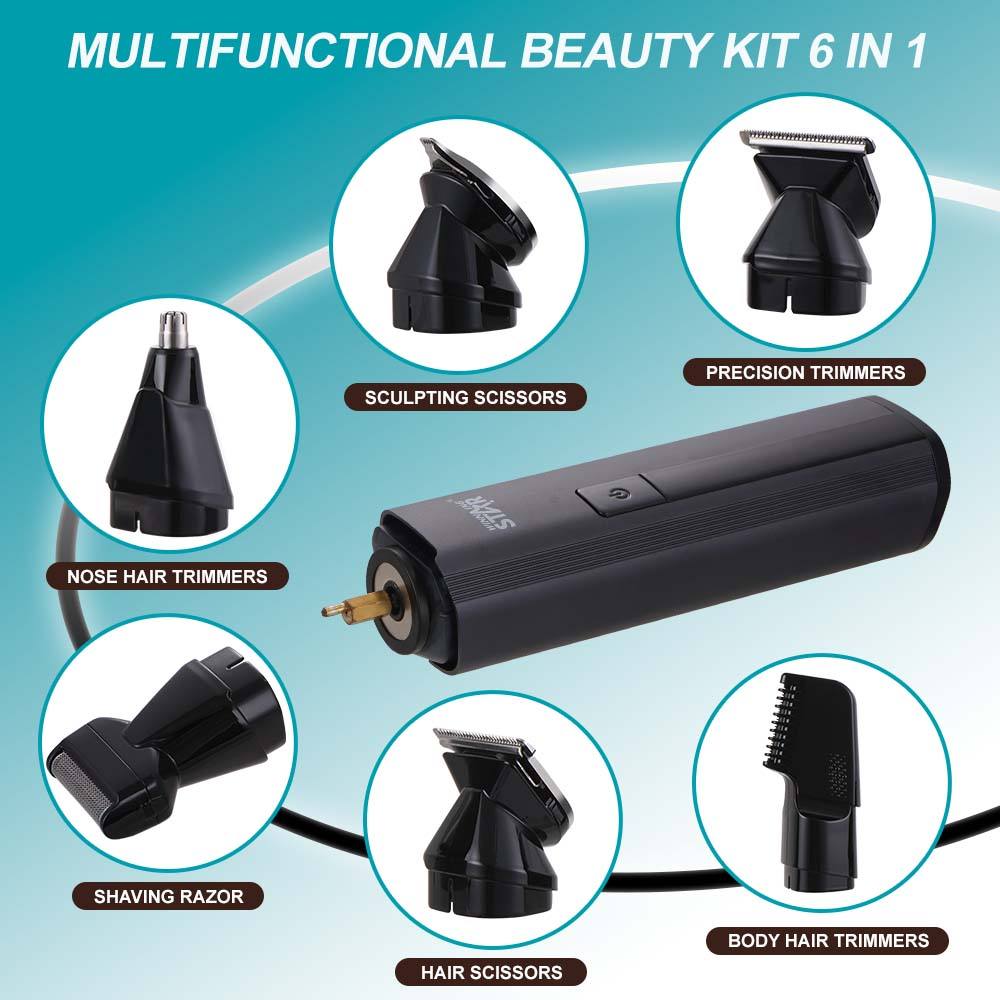 Winning Star Rechargeable Hair Trimmer – Cordless, Precision Grooming for MenMens GroomingThe Winning Star Rechargeable Hair Trimmer is designed for men who are passionate about hair styling. With a 1200mAh lithium battery and 5-volt operation, this 6-in-