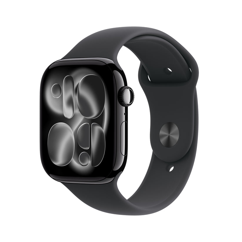 Apple Watch Series 11 with jet black aluminum case