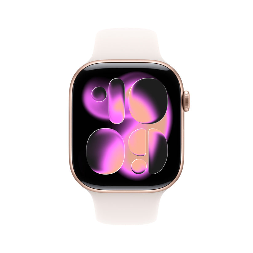 Apple Watch Series 11 aluminum smartwatch rose gold finish