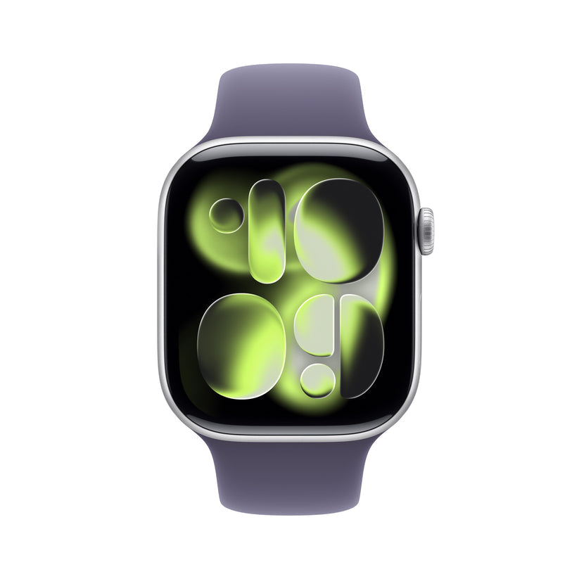 Apple Watch Series 11 GPS smartwatch in silver aluminum
