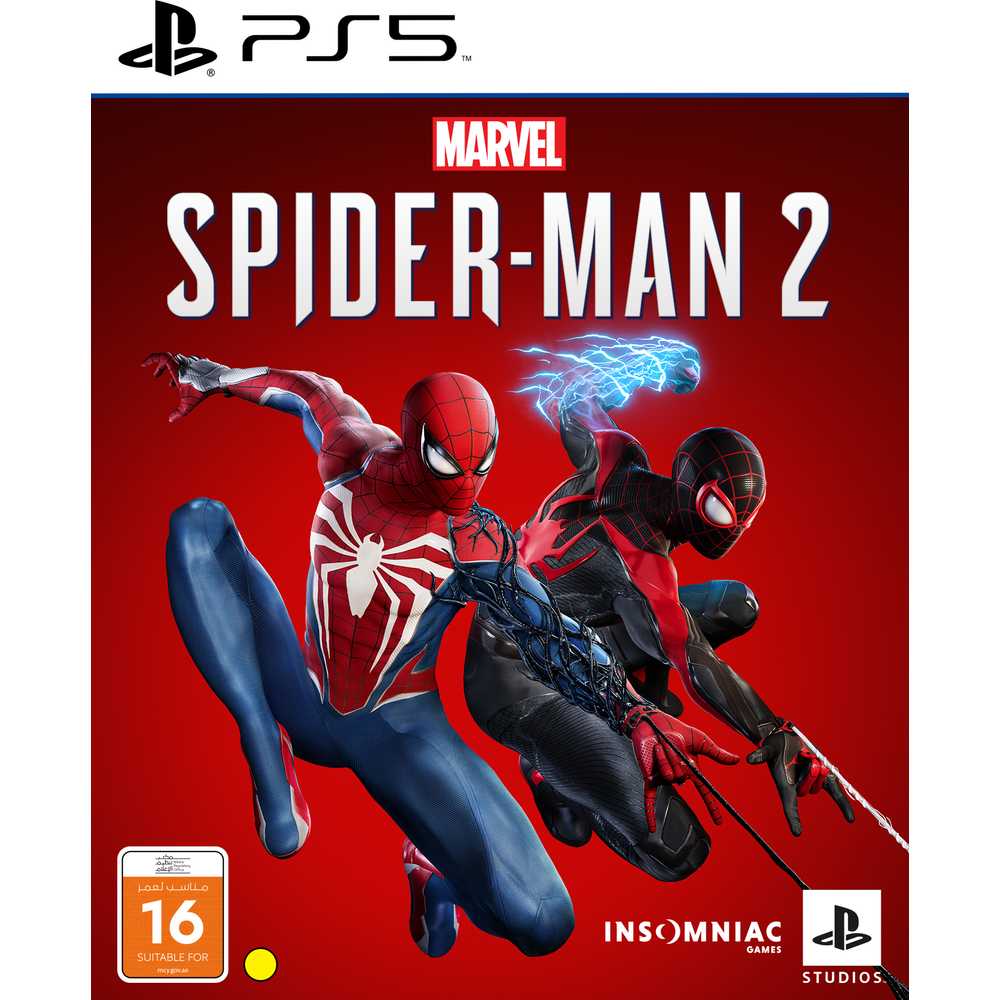 Spider Man 2 - PS5Video GamesBE GREATER. TOGETHER. Spider-Men, Peter Parker and Miles Morales, return for an exciting new adventure in the critically acclaimed Marvel’s Spider-Man franchise for PS5. Swing, jump and utilize the new Web Wings to travel acro