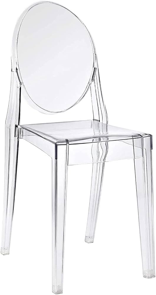 Maple Home Transparent Acrylic Dining Chair – Modern Clear Indoor & Outdoor Chair