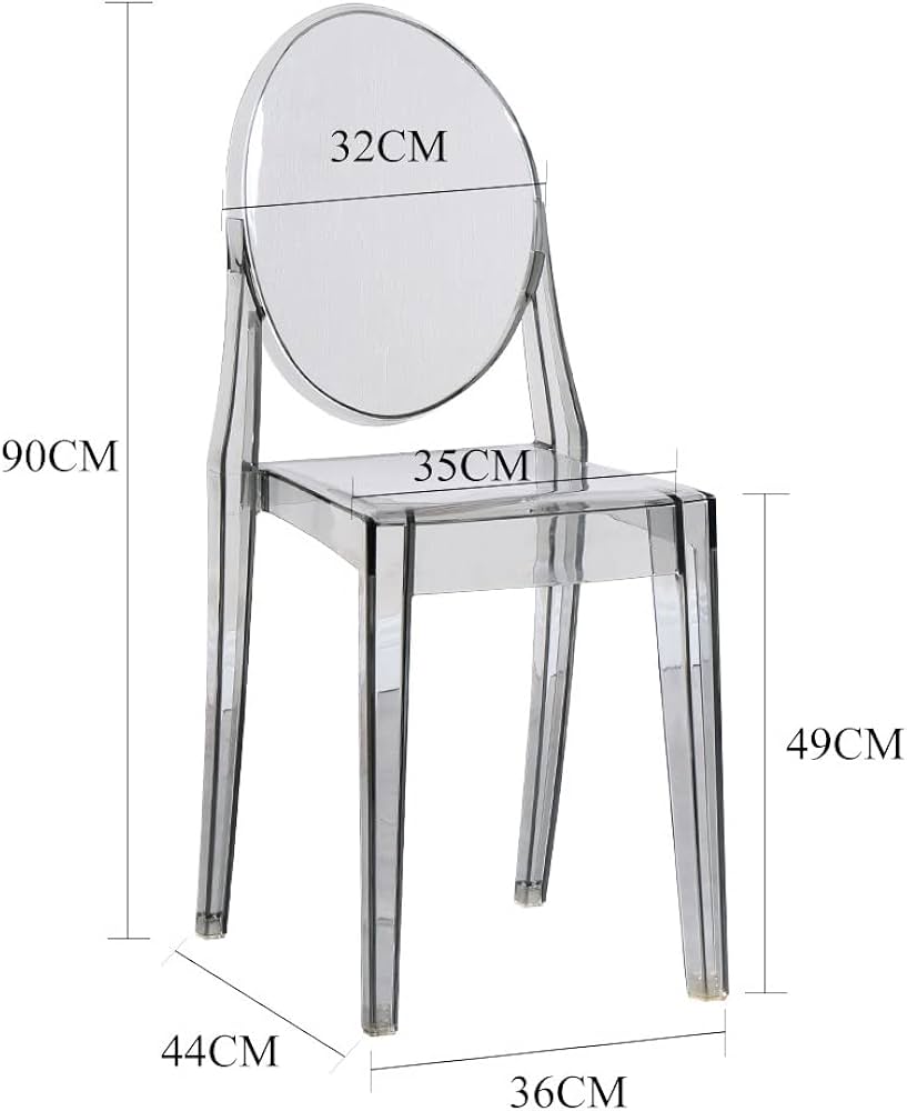 Maple Home Transparent Acrylic Dining Chair – Modern Clear Indoor & Outdoor Chair
