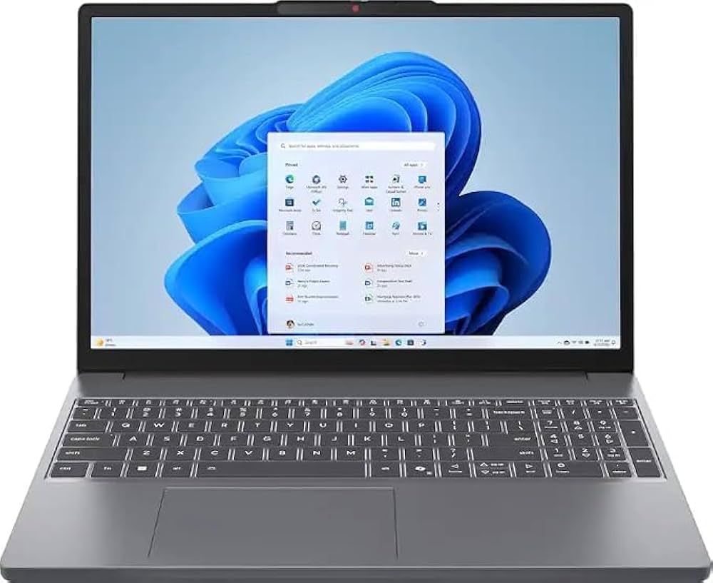 Lenovo IdeaPad Slim 3 15ARP10 Laptop, AMD Ryzen 5 150, 8GB DDR5 RAM, 256GB SSD, 15.3” WUXGA, Arabic & English Keyboard, Windows 11 – Luna Grey