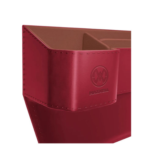 Maxwell Drive Vault Car Seat Gap Seam Storage Box Cup Holder Additional Storage for Your Devices Like Mobile Phone Tablets Eyeglasses Wallet Money Coins Notebook Pen Organizer Keys Organizer (Red)Car AccessoriesMaximizes Car Storage Space: Designed to fit