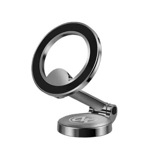 Maxwell Car Phone Holder Mount Compatible with Magsafe Safe and Strong Magnet Dashboard Car Mount Precise Gear Rotation Compatible with iPhone 16 Pro Max iPhone 15 Pro Max Samsung etc. (Gray)Car AccessoriesCompatible with Magsafe: Specifically designed ca