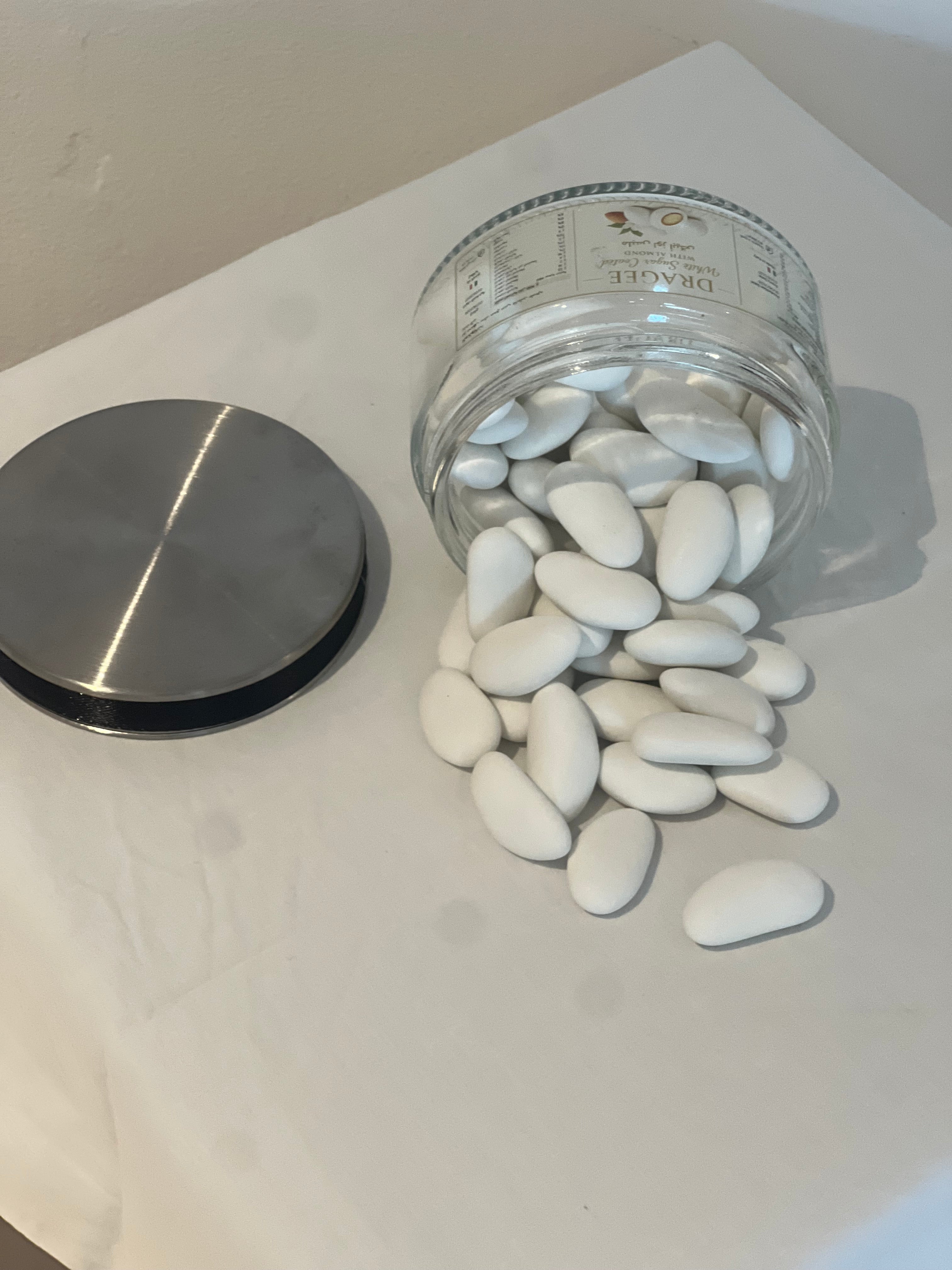White Sugar-Coated Almond Dragees 170g