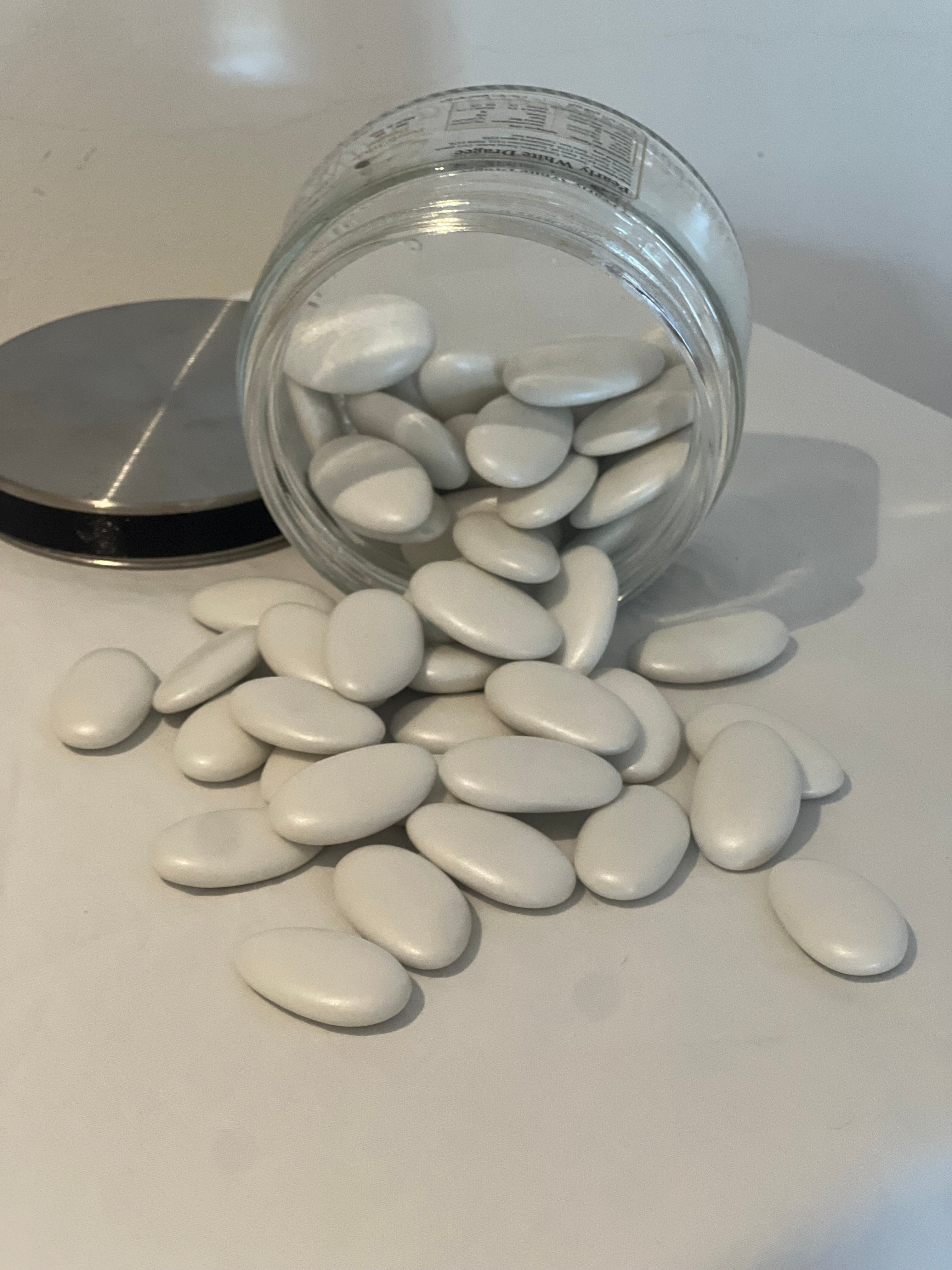 Pearl White Dragees with Dark Chocolate 170g