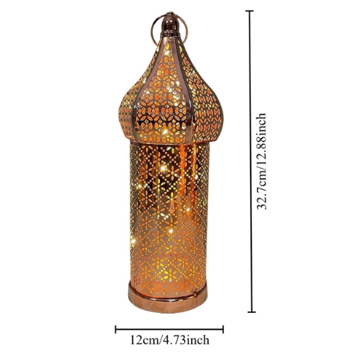 Moroccan metal hanging lantern candle holder
